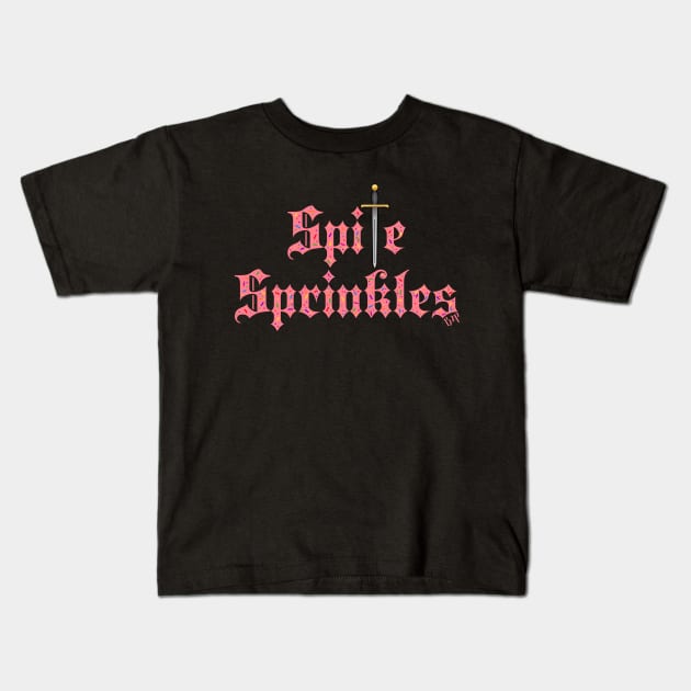 Spite Sprinkles - Pink Kids T-Shirt by Hyena Arts